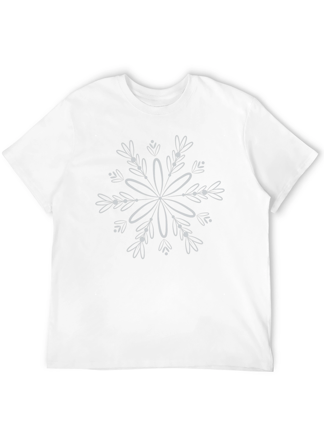 Snowflake Graphic Black T-Shirt