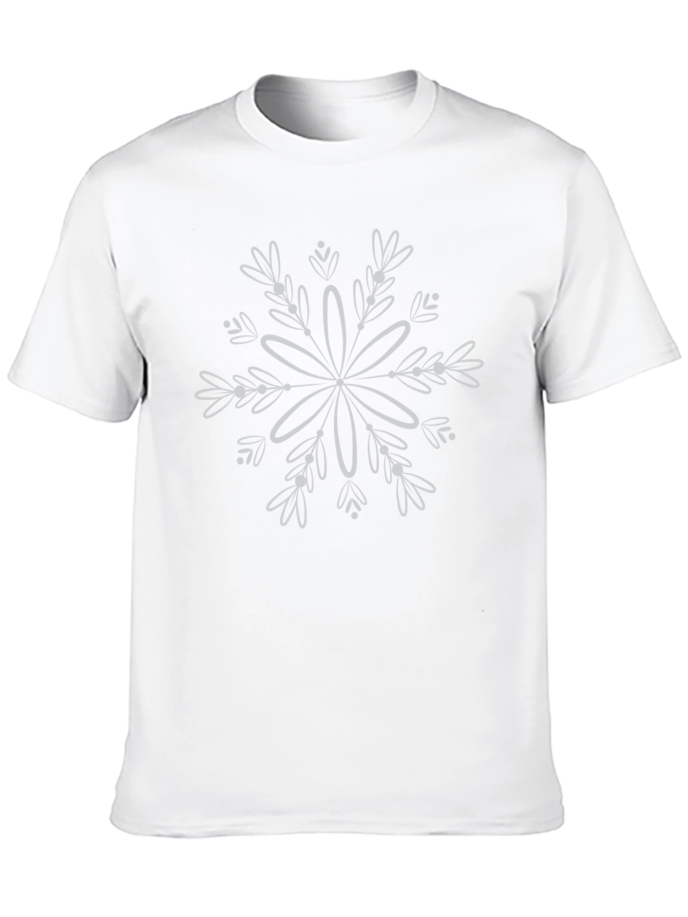 Snowflake Graphic Black T-Shirt