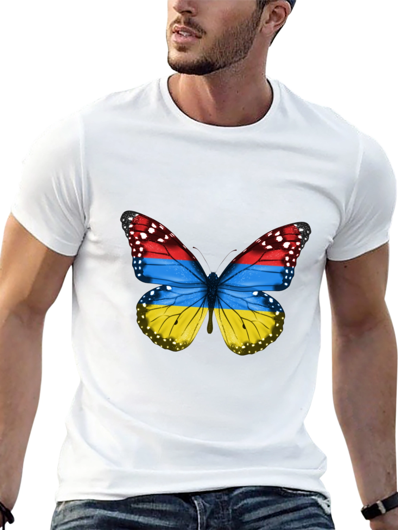Armenian Flag Butterfly T-Shirt