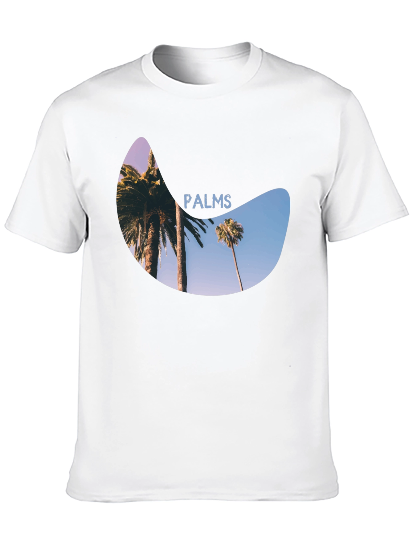 Palms Graphic Print Black T-Shirt