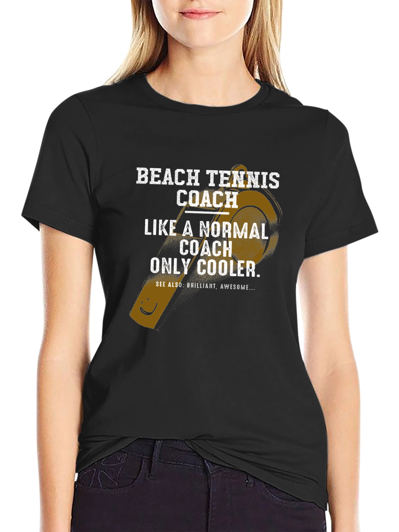Beach Tennis Coach T-Shirt - Cool & Unique Design