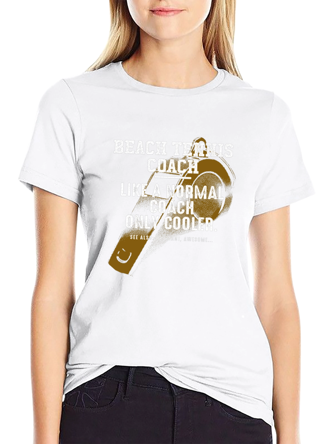 Beach Tennis Coach T-Shirt - Cool & Unique Design