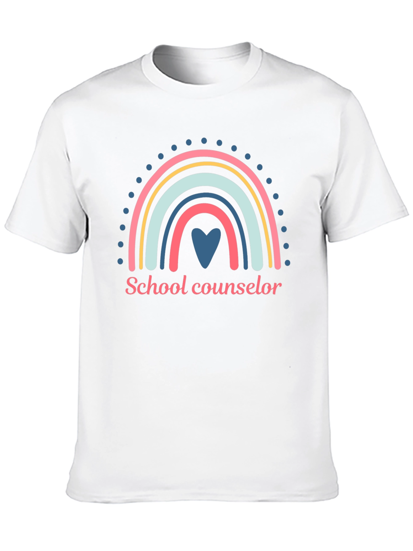 School Counselor Rainbow Graphic Tee