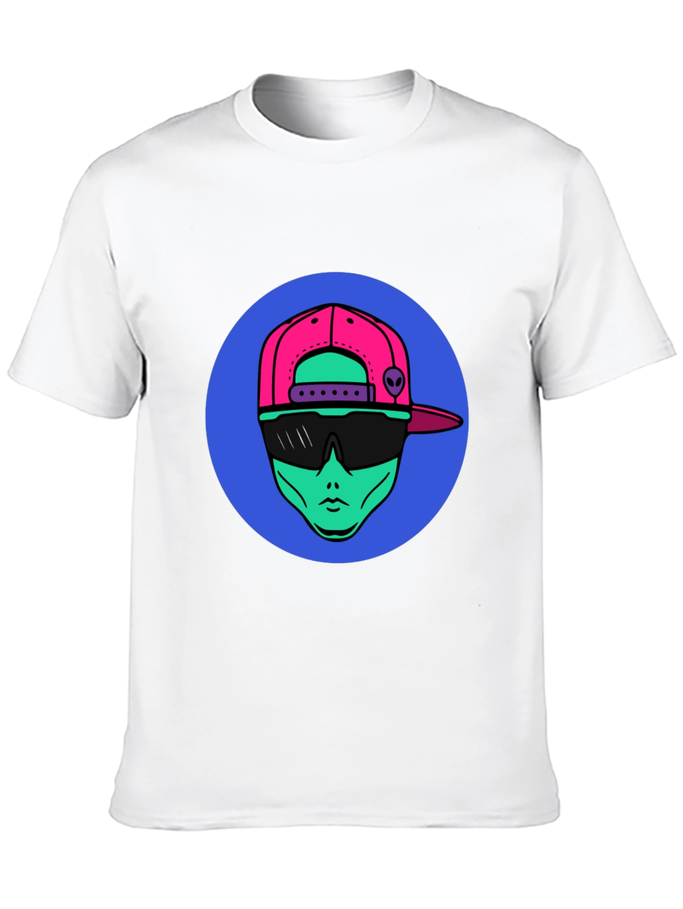 Cool Alien Graphic Tee - Trendy Black T-Shirt