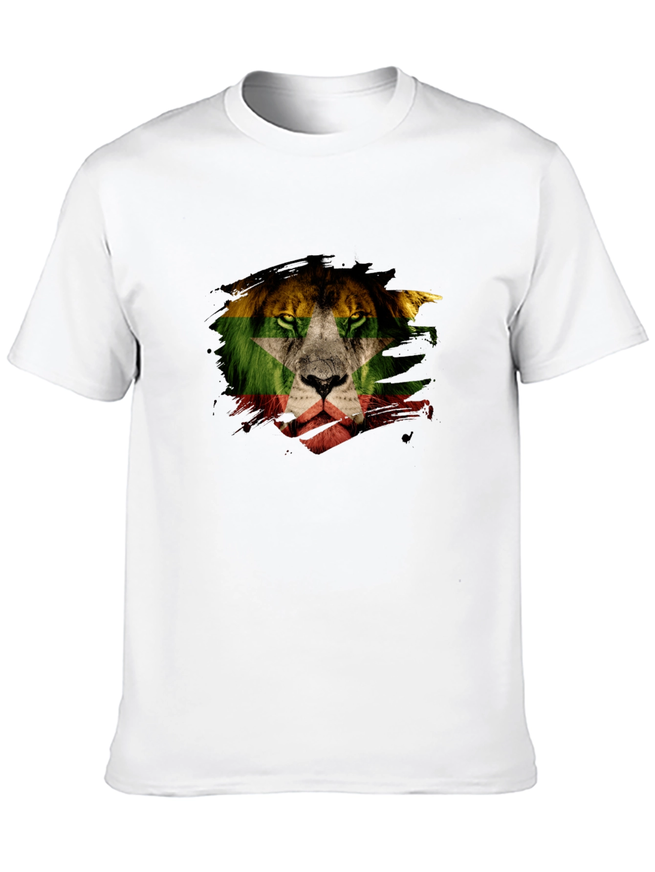Lion Flag Graphic T-Shirt - Modern Style