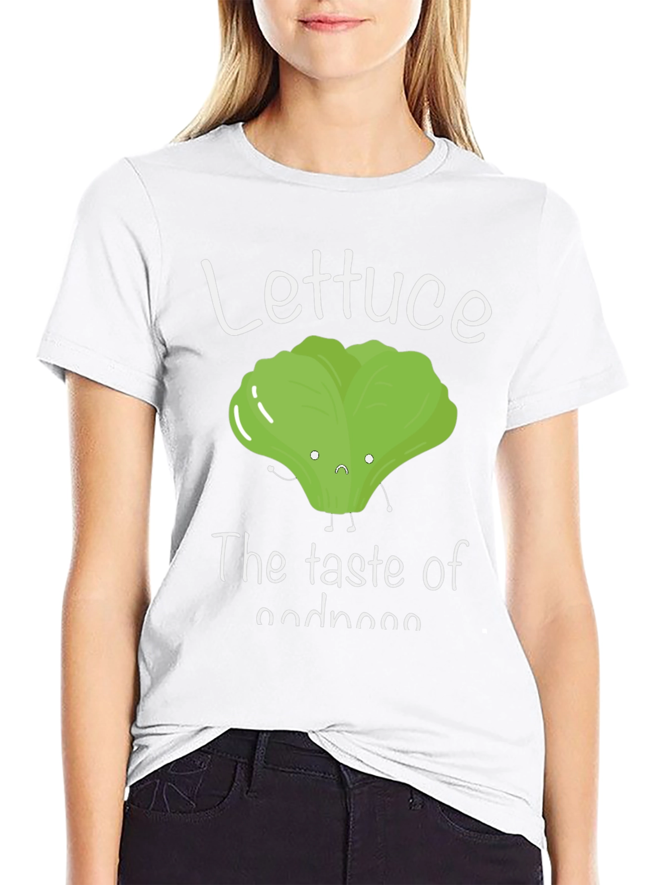 Lettuce The Taste of Goodness Funny Graphic Tee