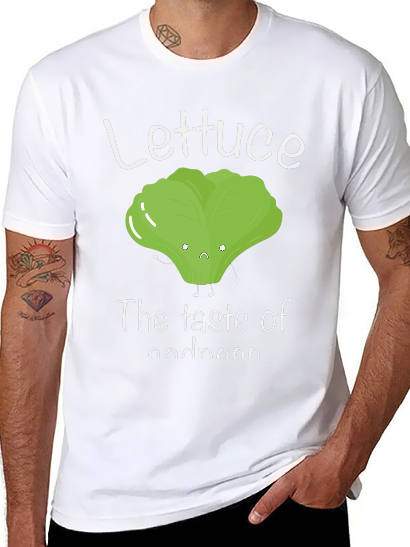 Lettuce The Taste of Goodness Funny Graphic Tee