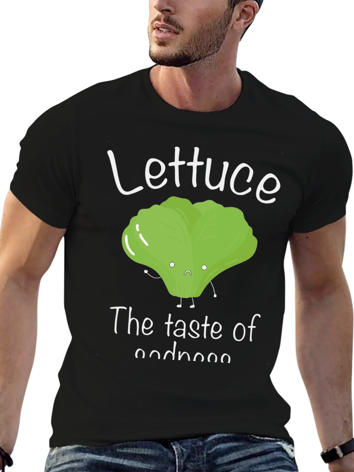 Lettuce The Taste of Goodness Funny Graphic Tee
