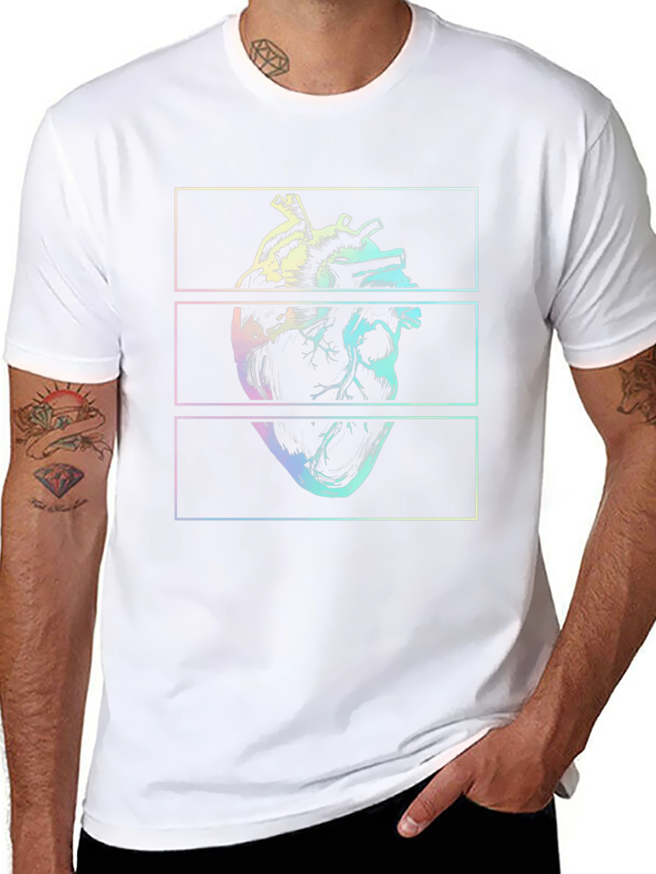 Anatomical Heart Graphic Tee - Urban Style