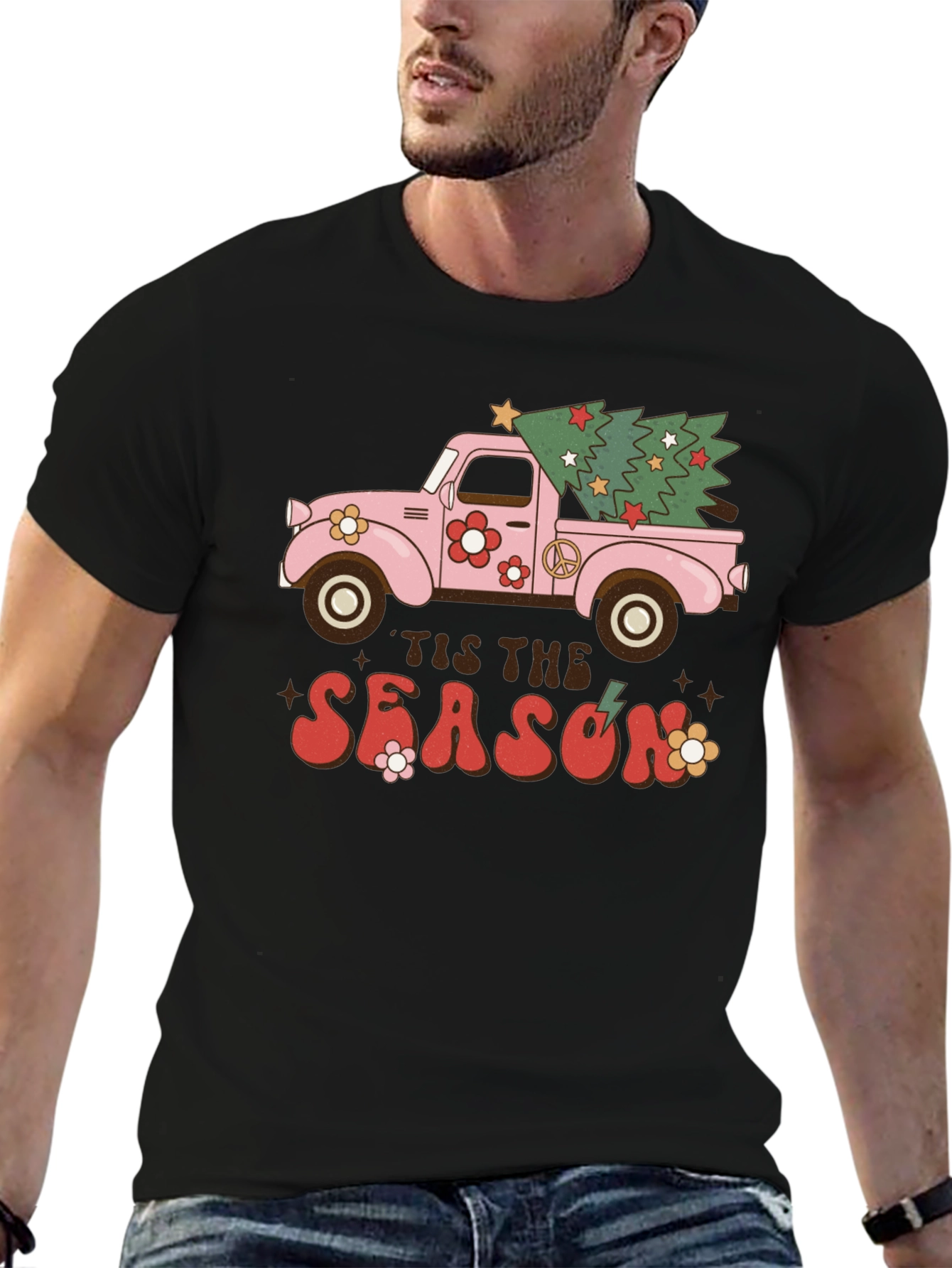 Retro Christmas Truck T-Shirt