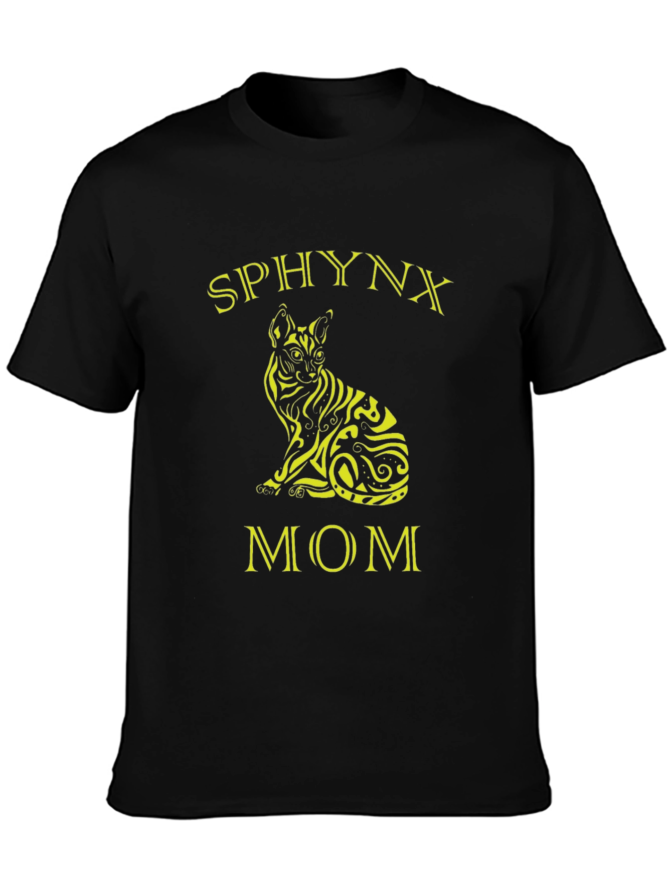 Sphynx Cat Mom T-Shirt - Black