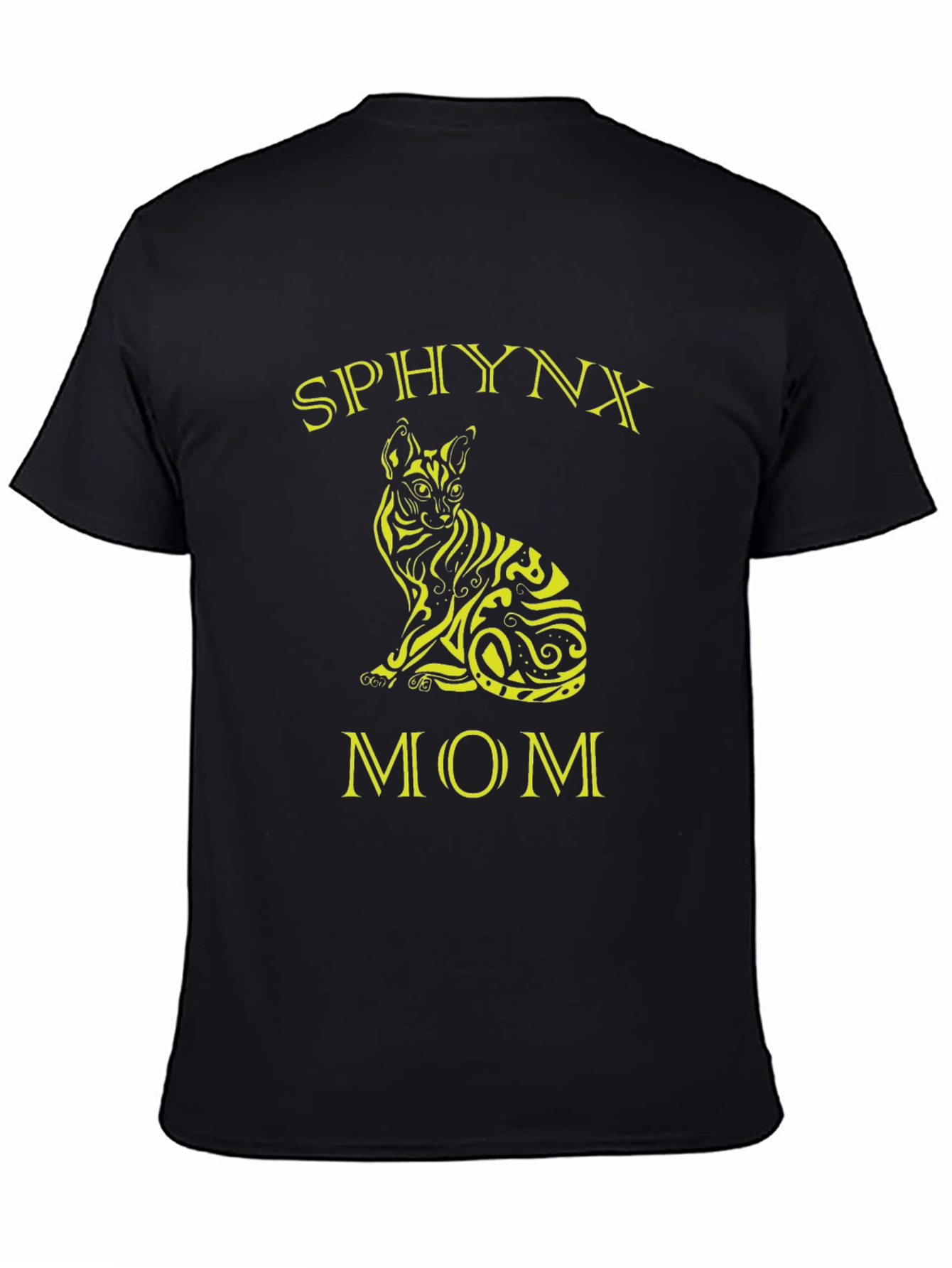 Sphynx Cat Mom T-Shirt - Black