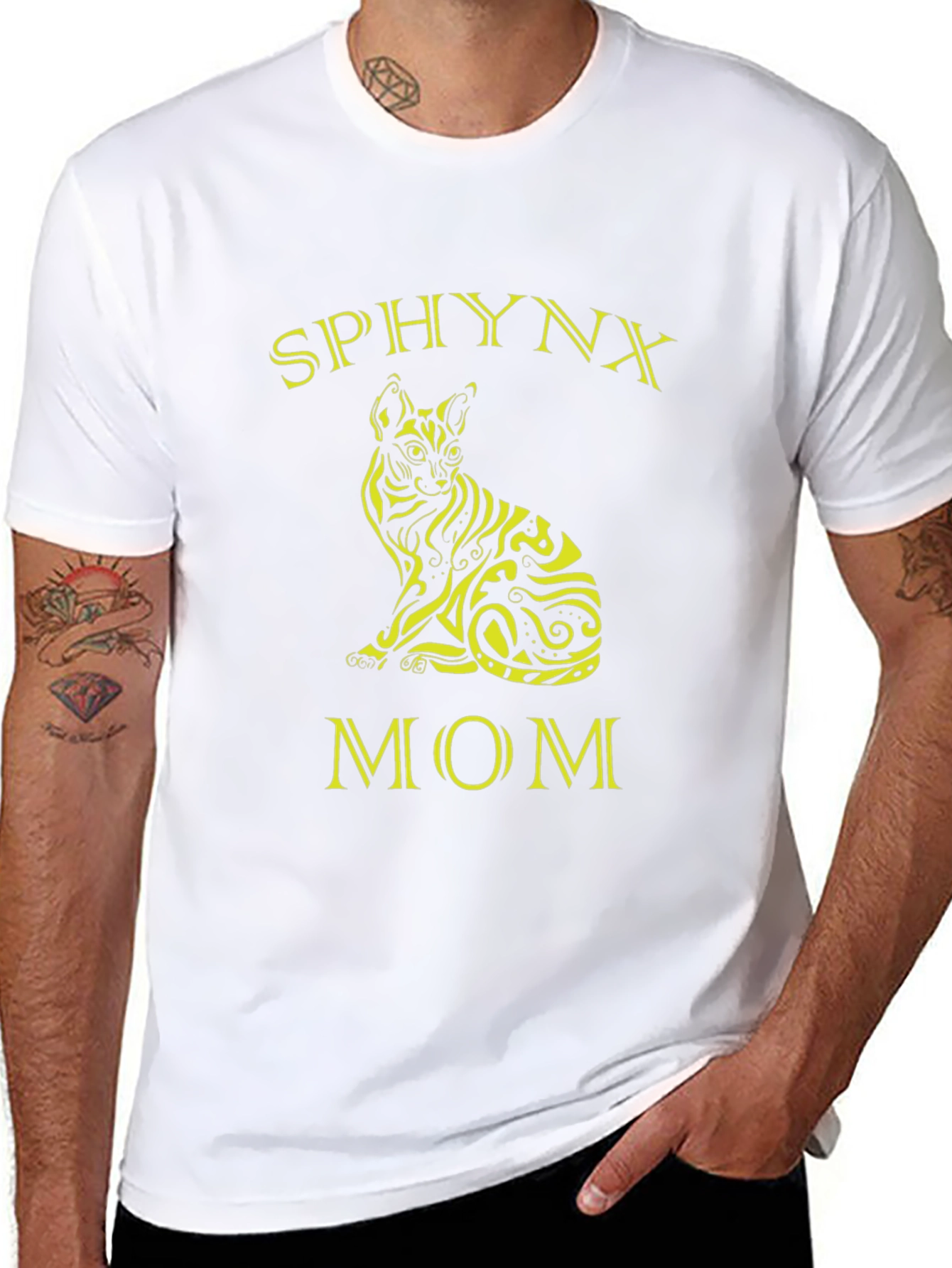 Sphynx Cat Mom T-Shirt - Black