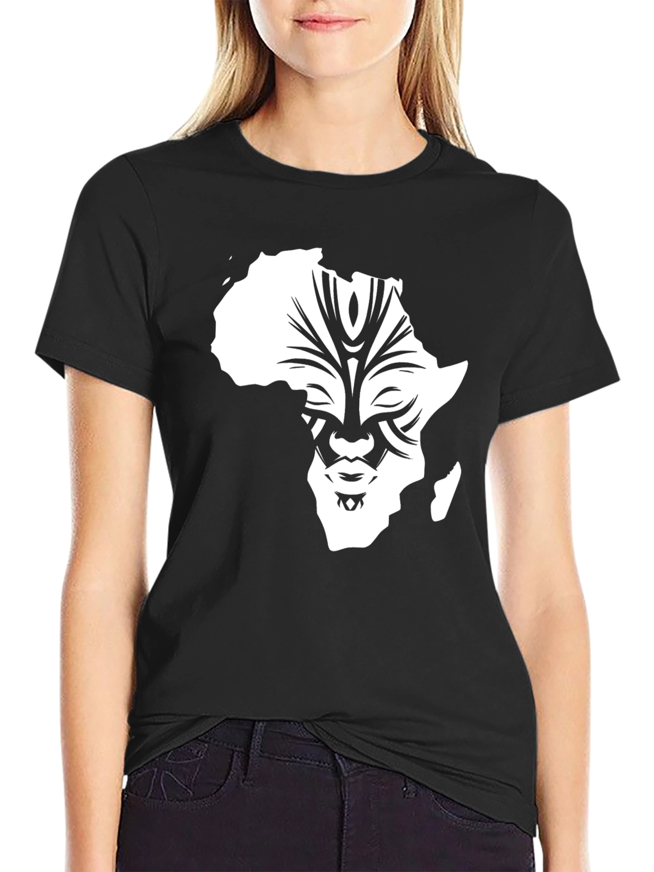 Tribal Africa T-Shirt - Black Graphic Tee