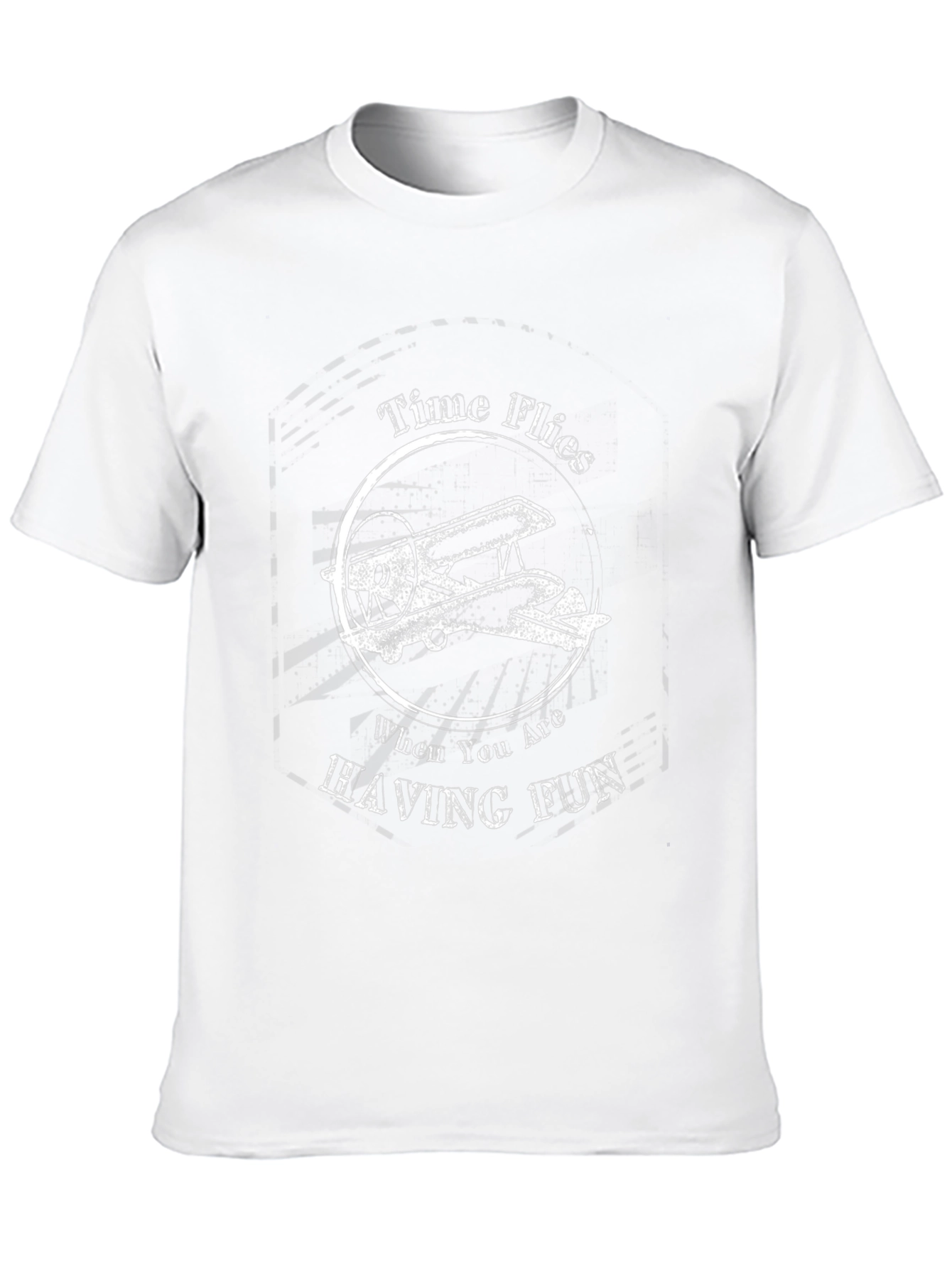 Time Flies T-Shirt - Airplane Graphic Tee