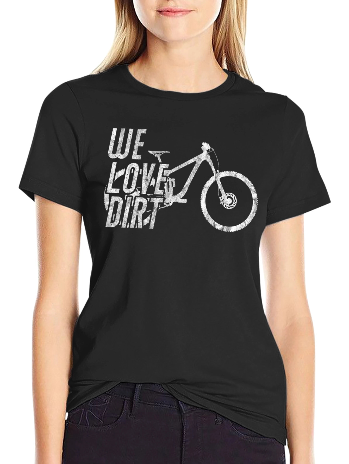 We Love Dirt Mountain Bike Graphic T-Shirt