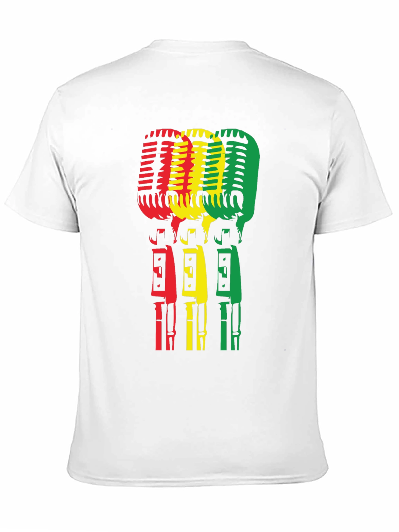 Rasta Microphone Graphic T-Shirt