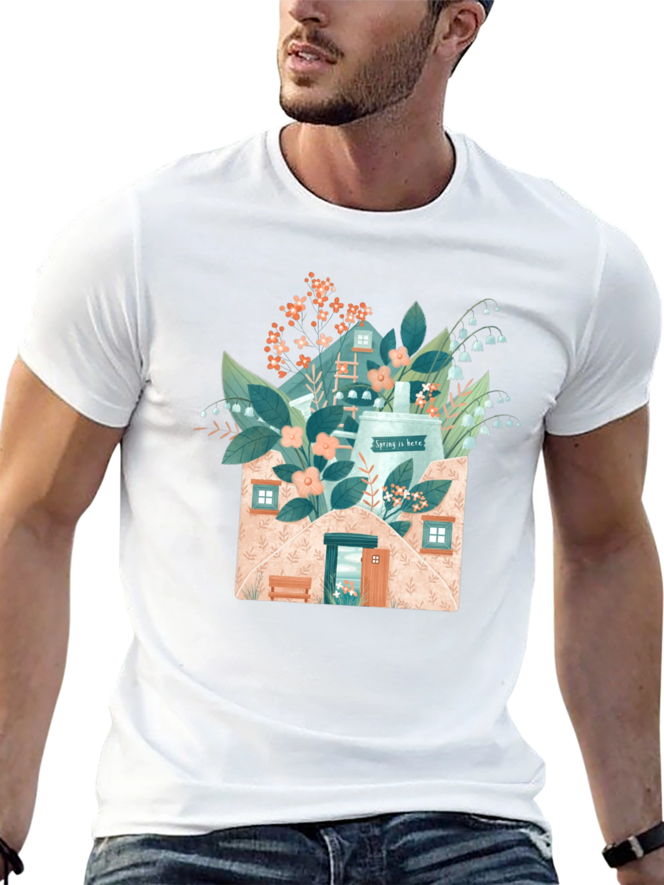 Spring Envelope T-Shirt - Nature-Inspired Design