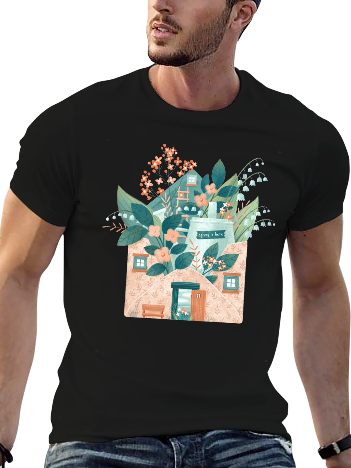 Spring Envelope T-Shirt - Nature-Inspired Design