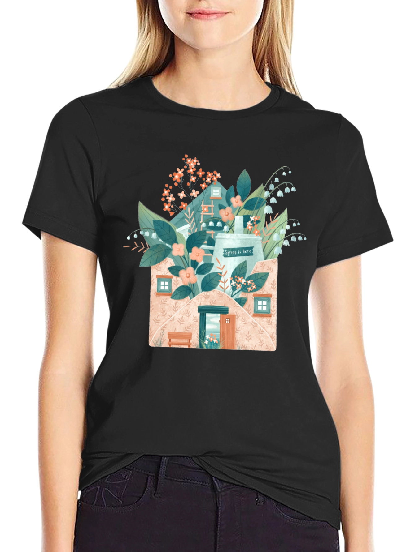 Spring Envelope T-Shirt - Nature-Inspired Design