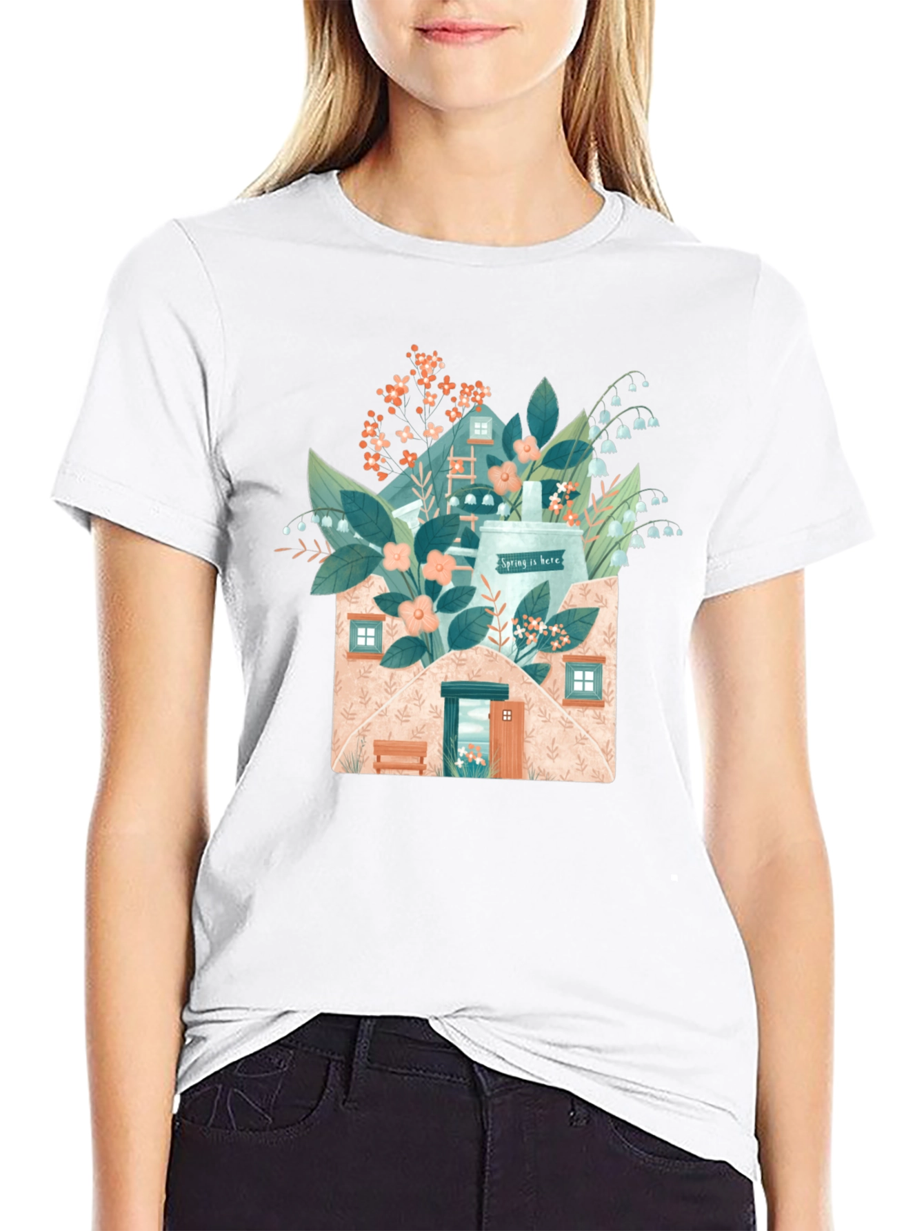Spring Envelope T-Shirt - Nature-Inspired Design