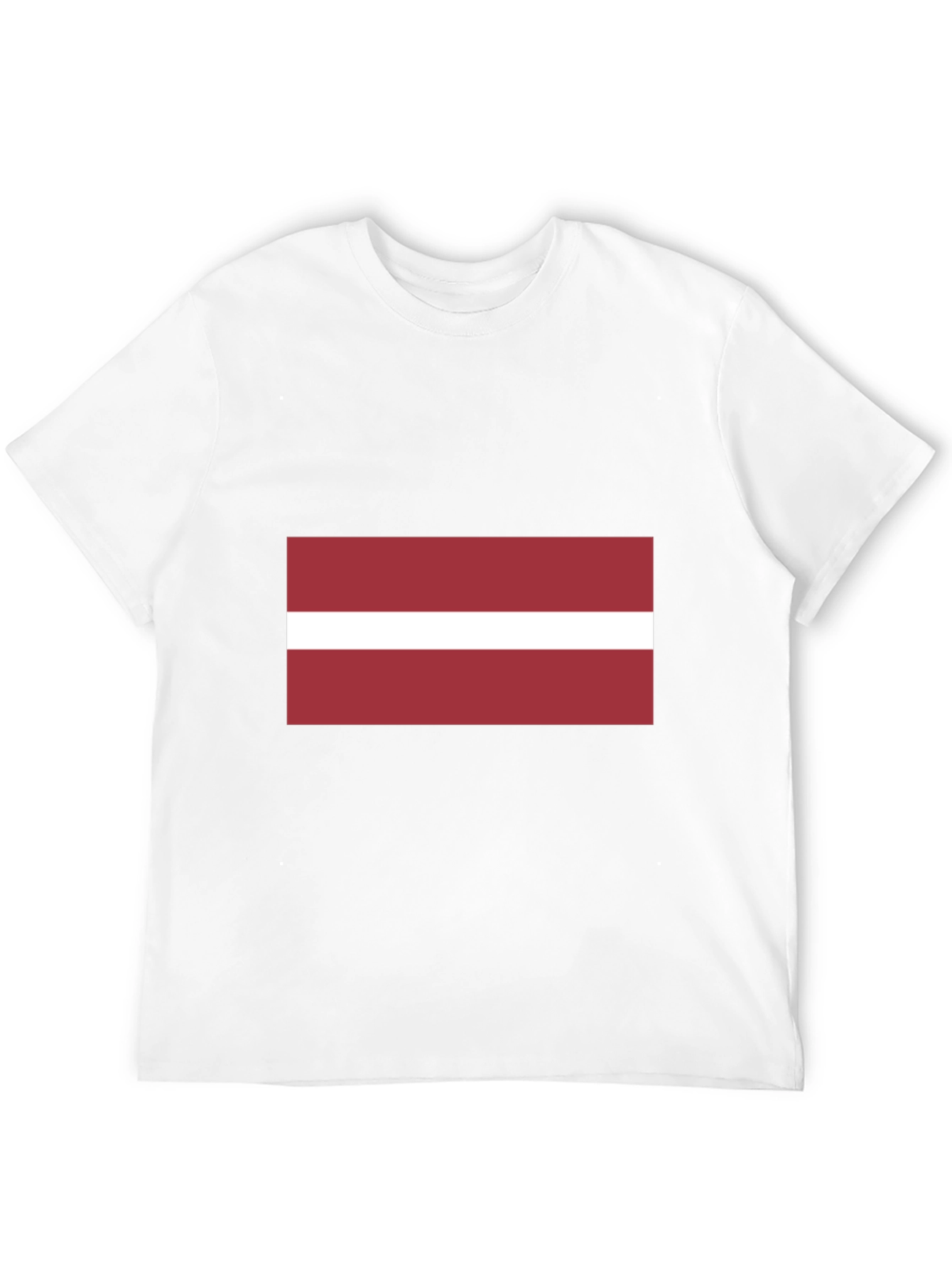 Latvia Flag Black T-Shirt