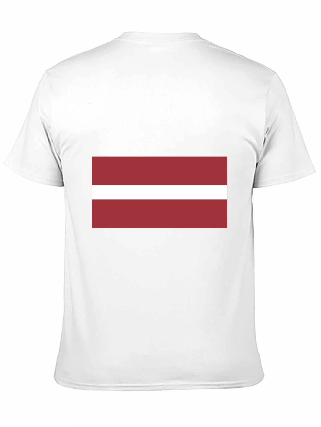Latvia Flag Black T-Shirt