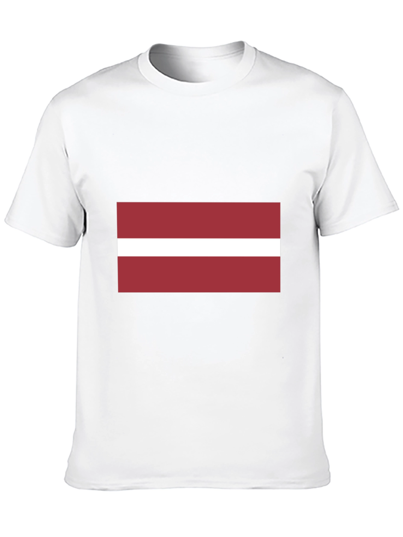 Latvia Flag Black T-Shirt