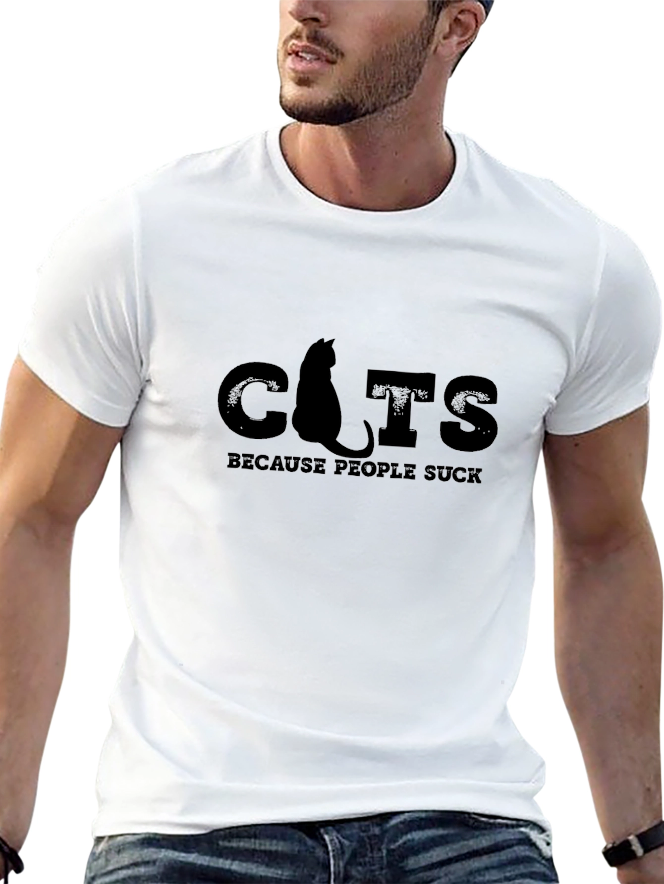Cats Because People Suck T-Shirt