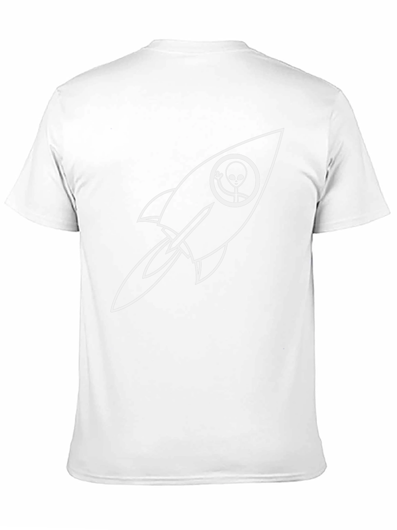 Alien Rocket Black T-Shirt
