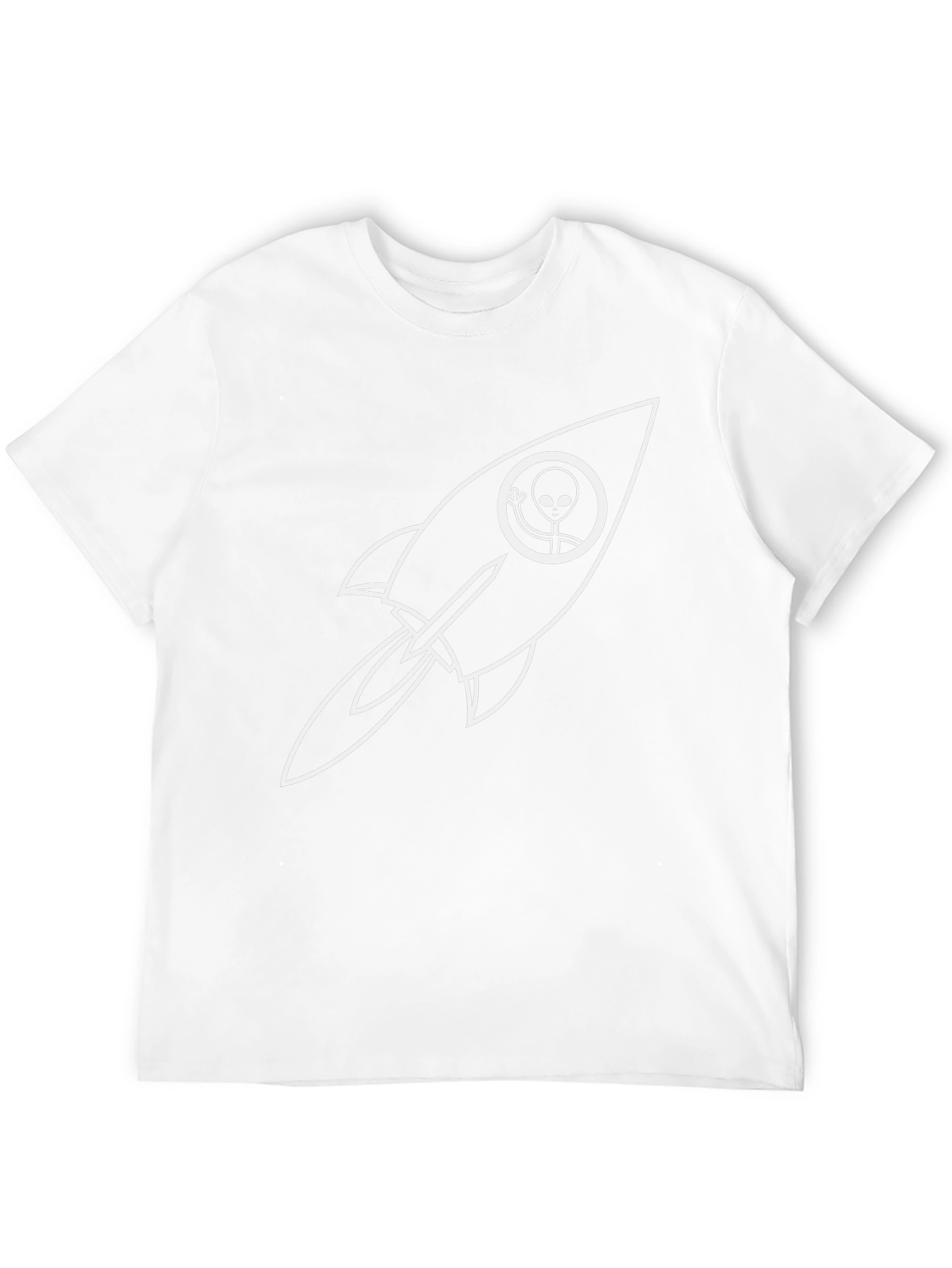 Alien Rocket Black T-Shirt