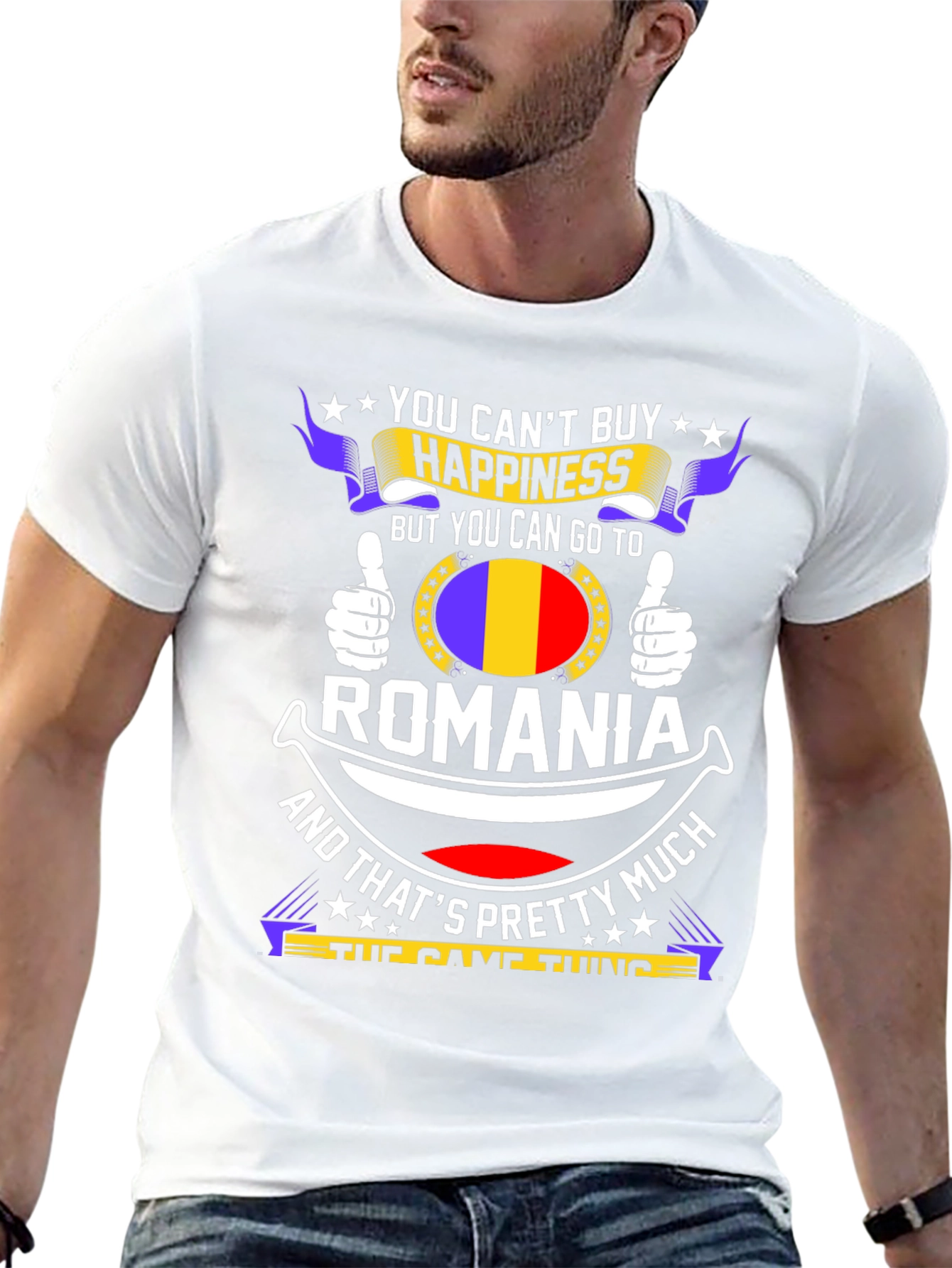 Romania T-Shirt - Cant Buy Happiness