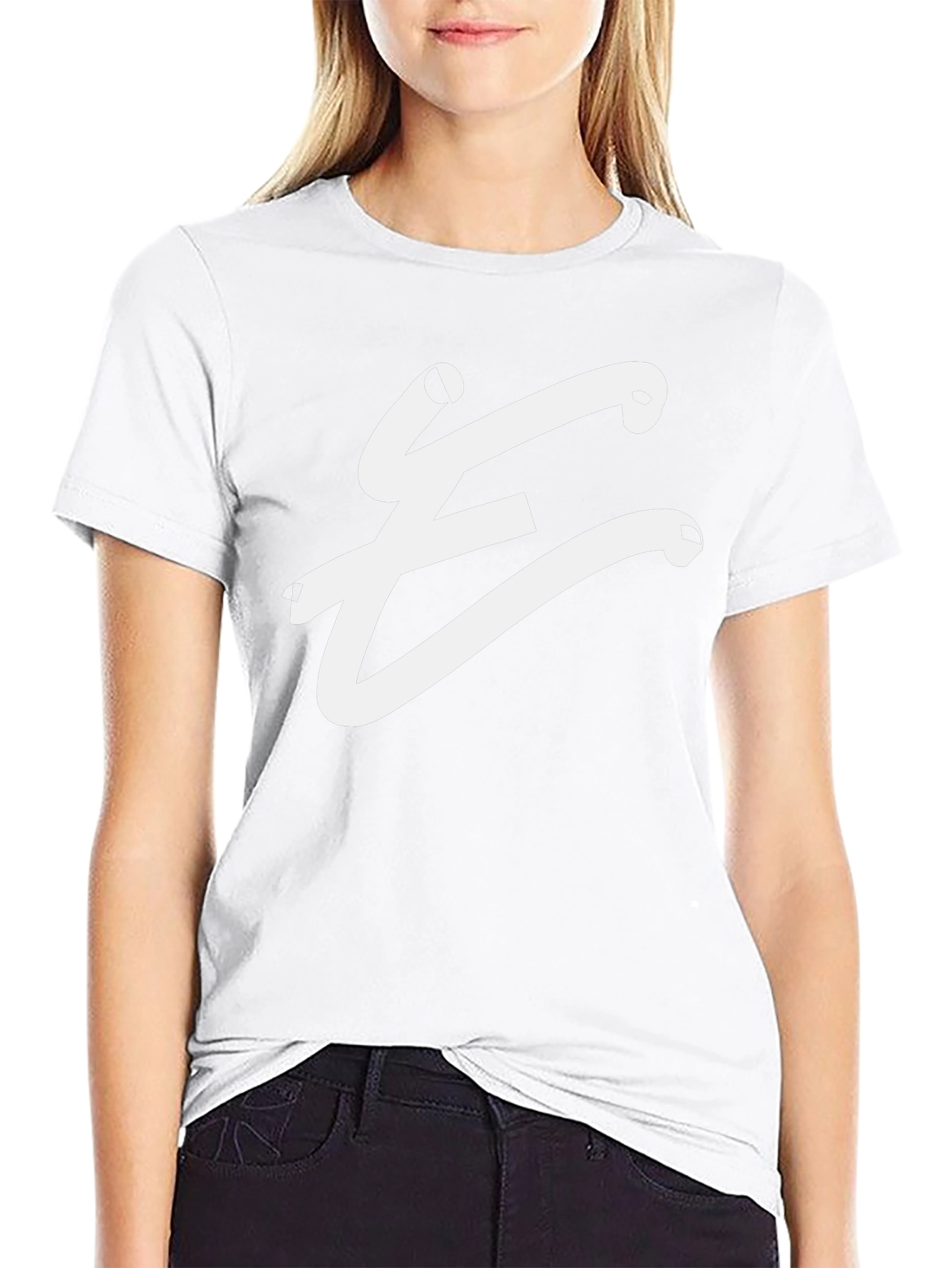 Stylish Black T-Shirt with White E Logo