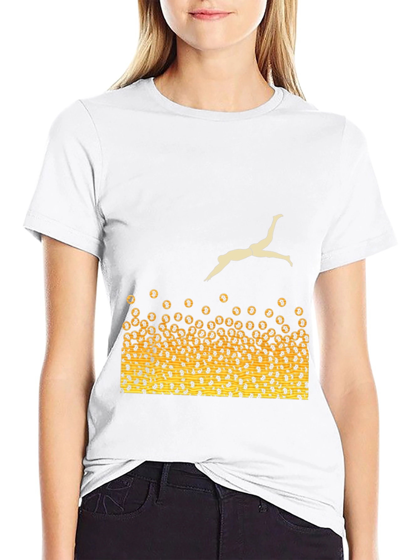 Bitcoin Diver T-Shirt - Crypto Currency Fun!