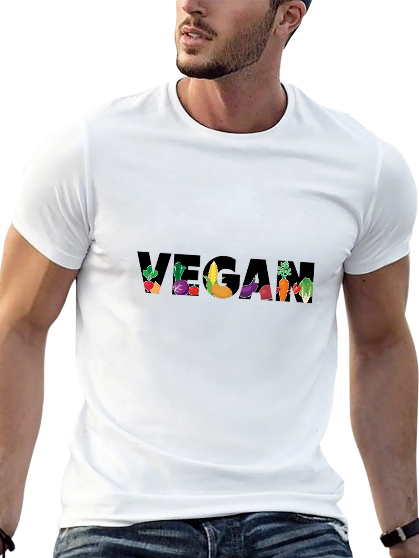 Vegan Vegetable Graphic T-Shirt