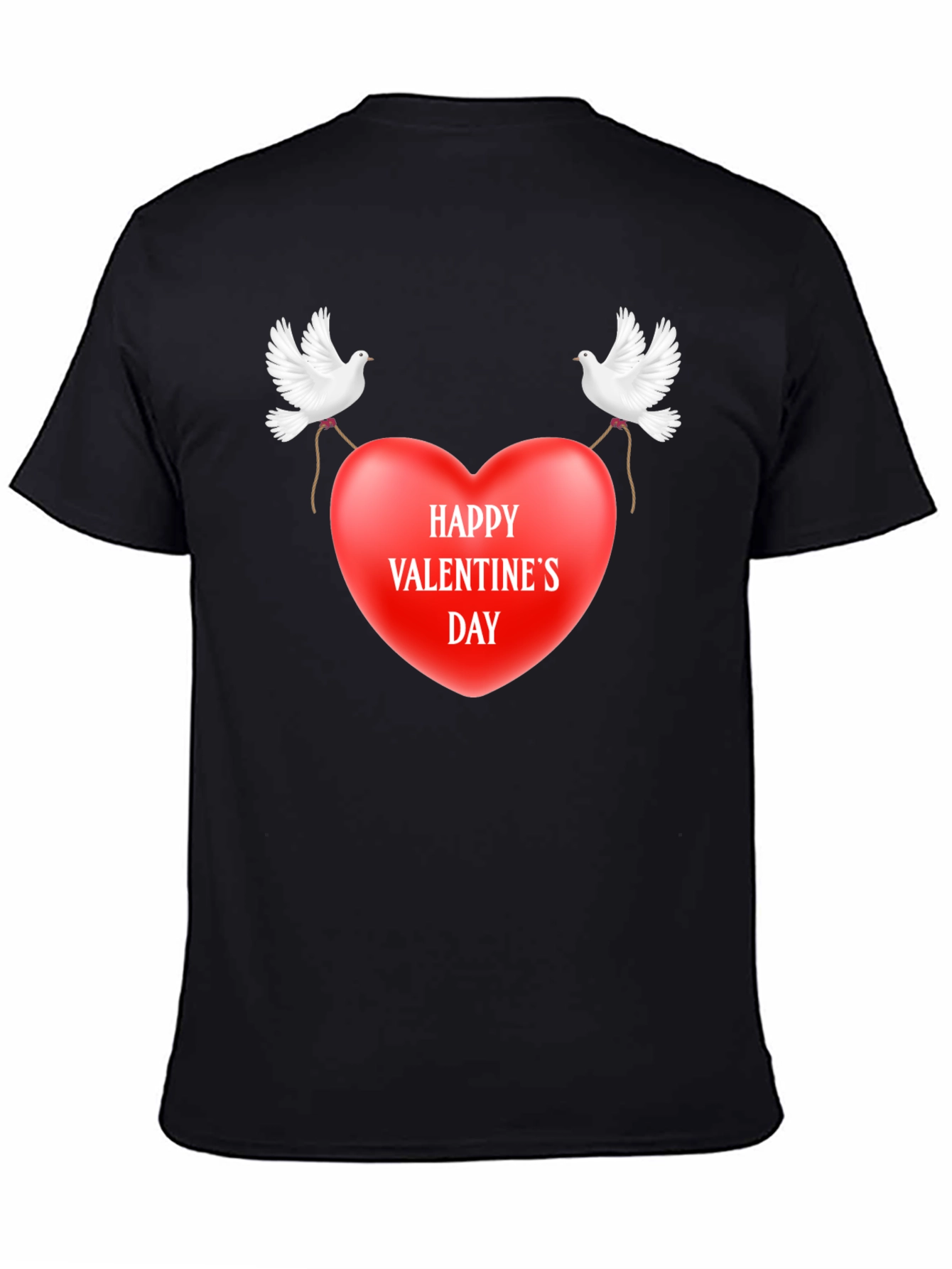 Happy Valentines Day Dove Heart T-Shirt