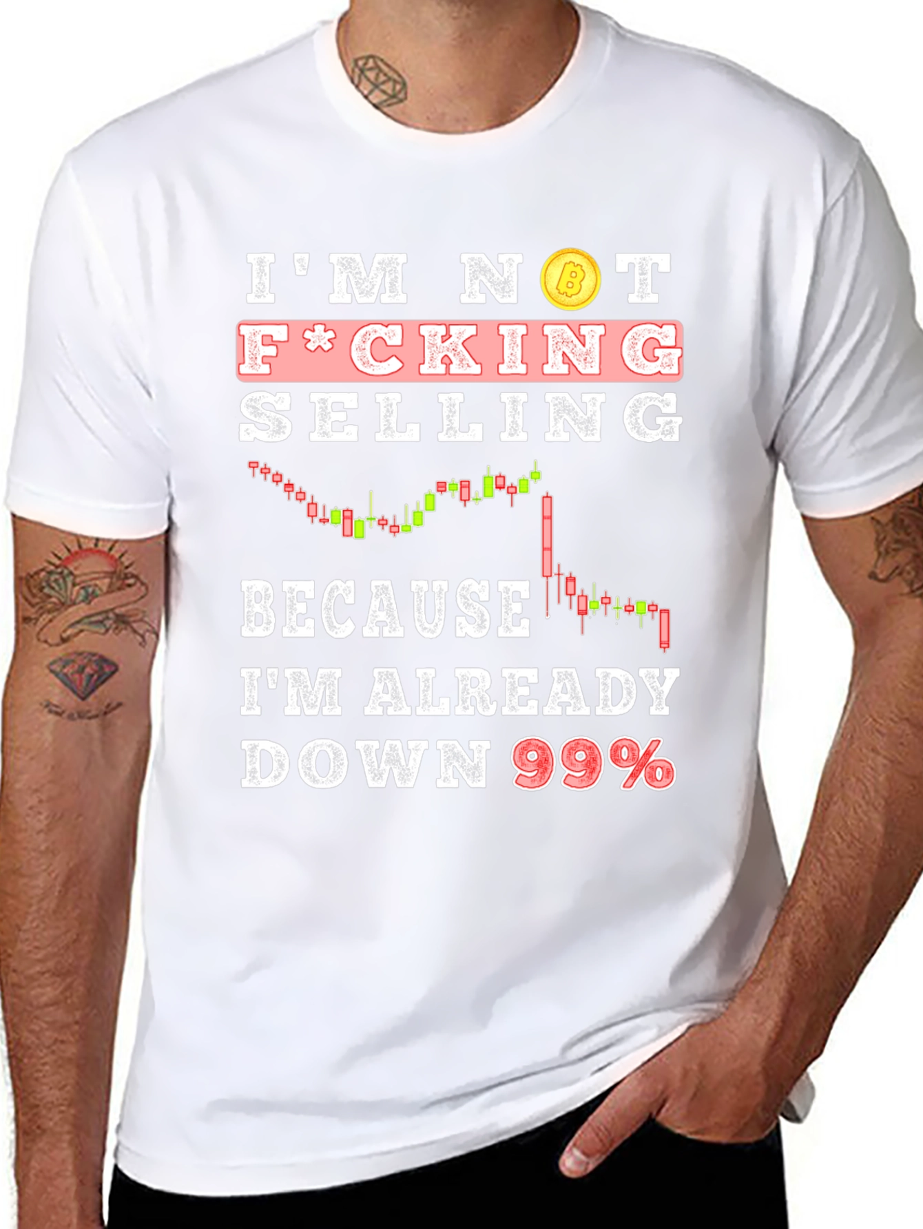 Bitcoin Down 99% Funny T-Shirt