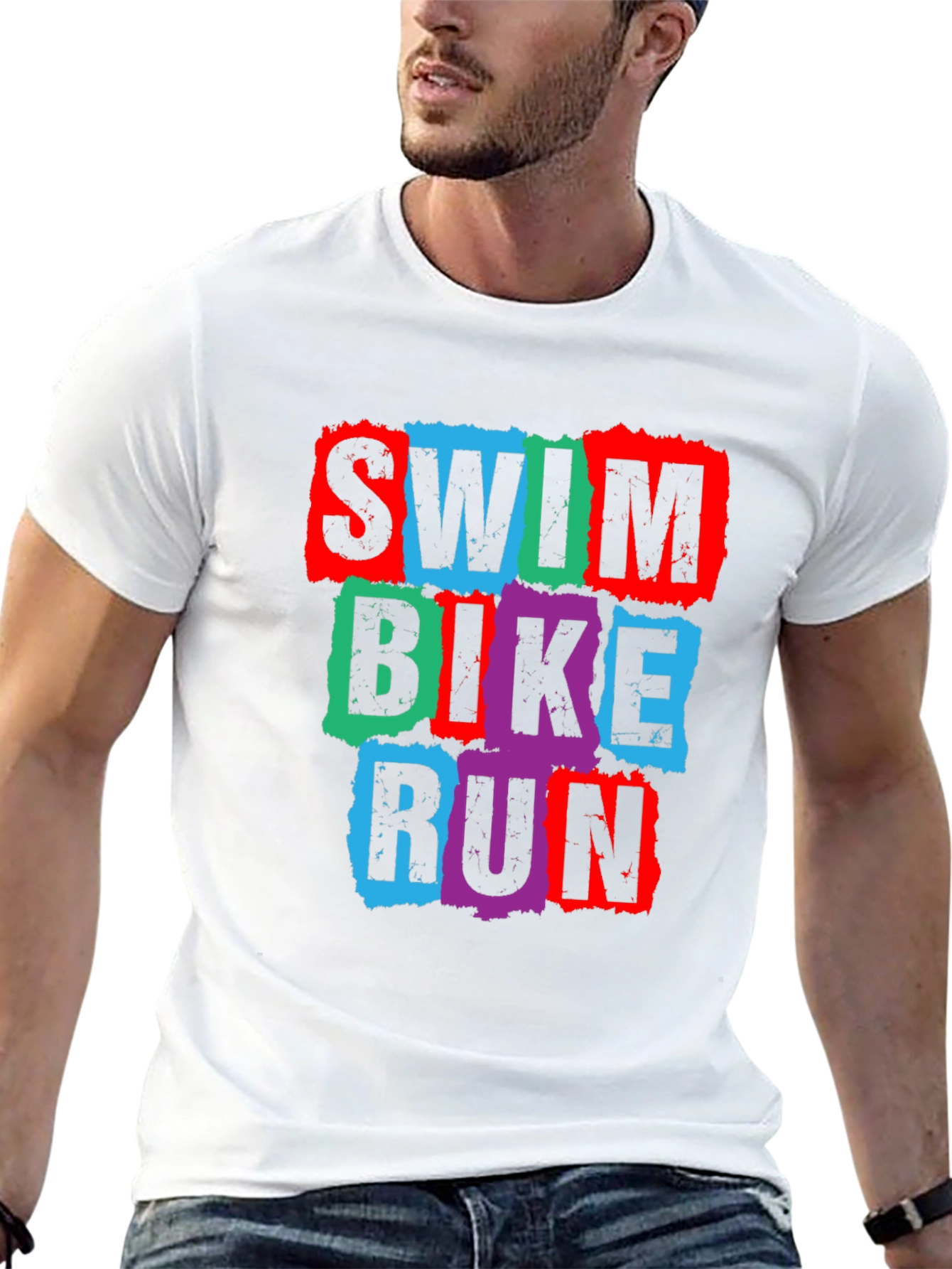 Swim Bike Run Triathlon T-Shirt