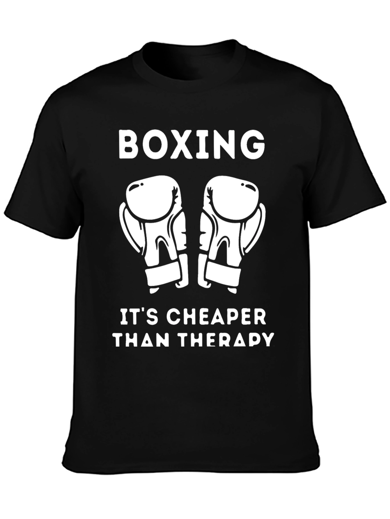 Boxing Cheaper Than Therapy Graphic Tee