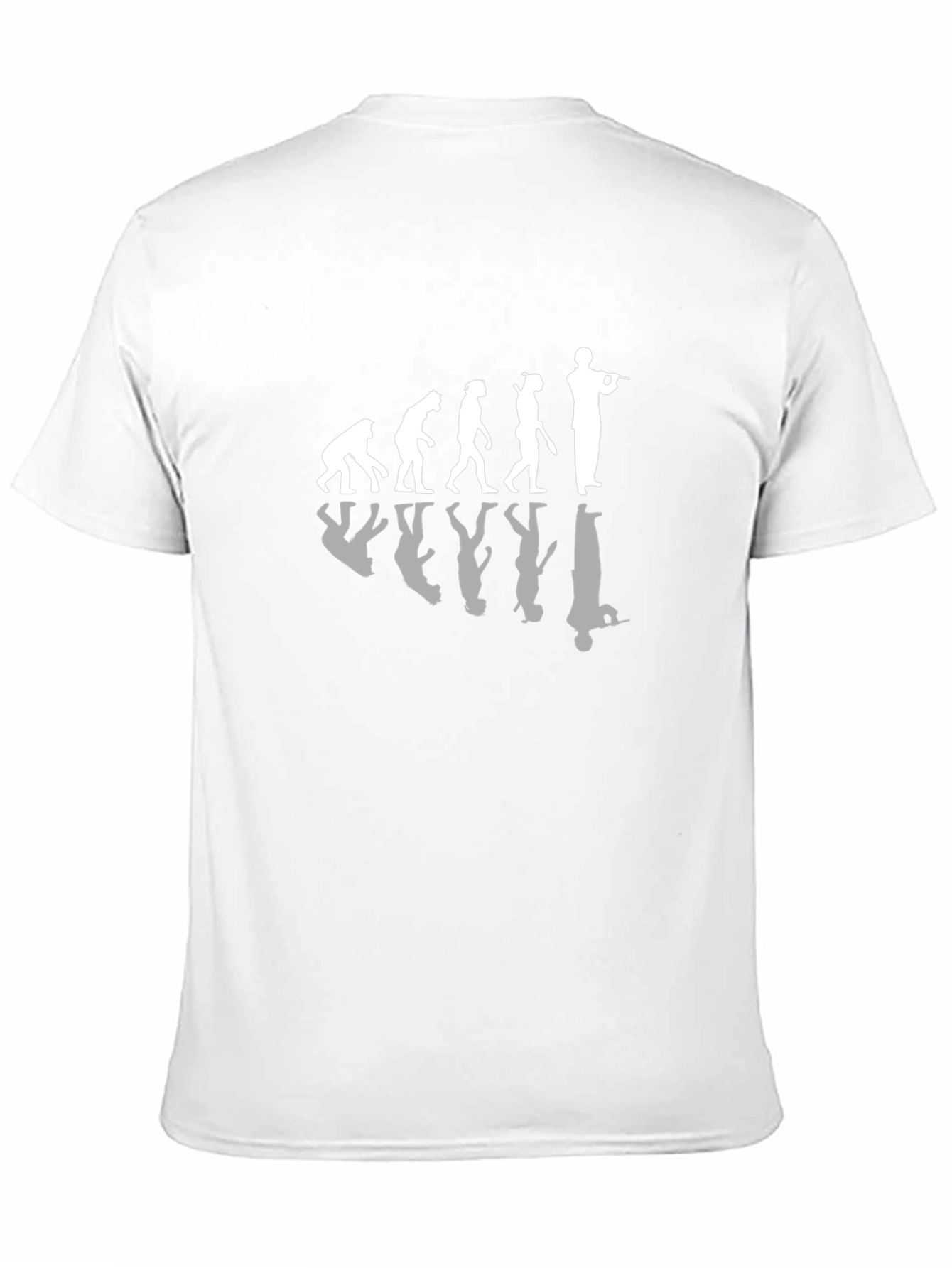 Evolution of Flute Player Black T-Shirt
