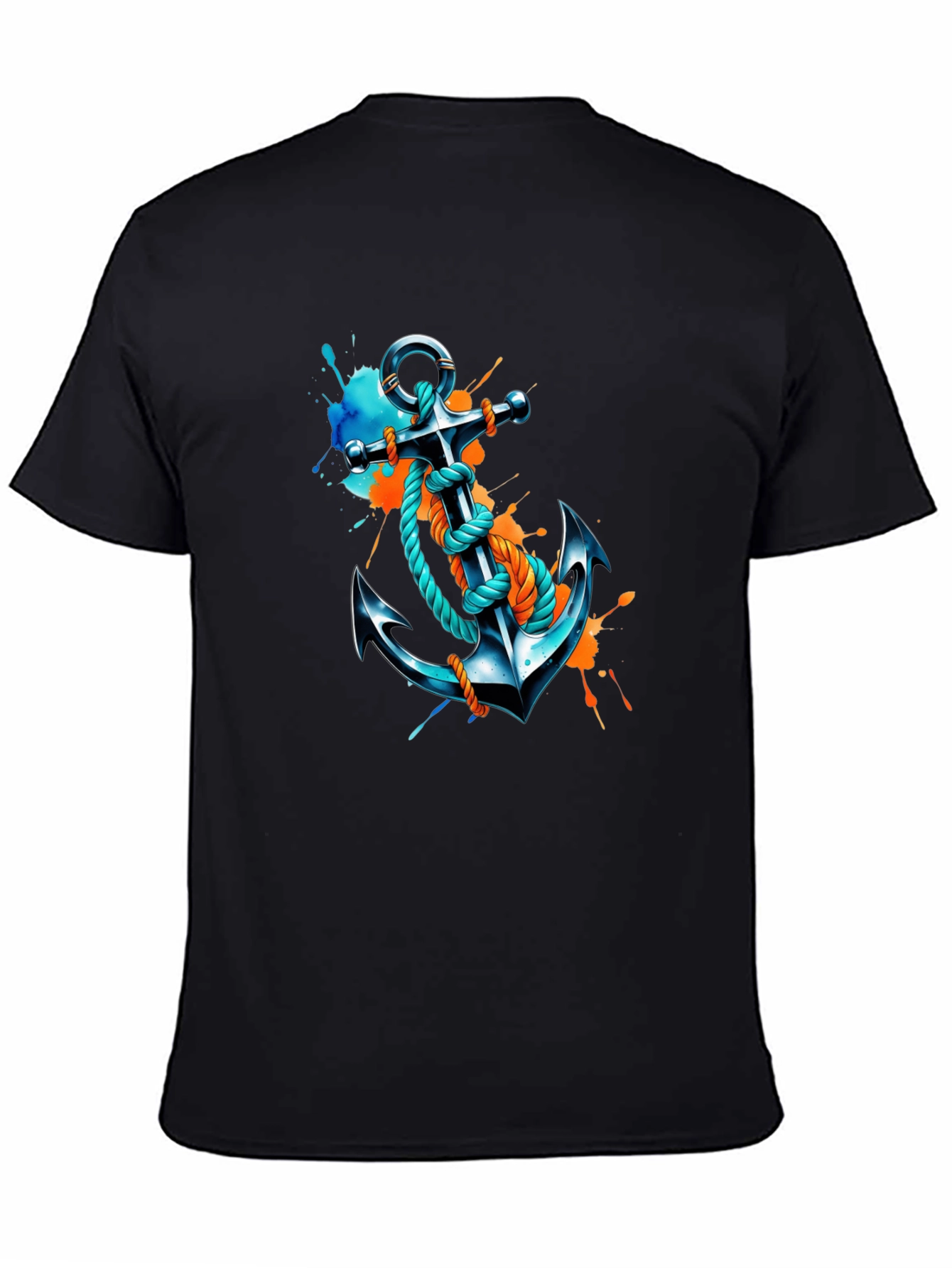 Anchor Graphic T-Shirt - Artistic Nautical Tee