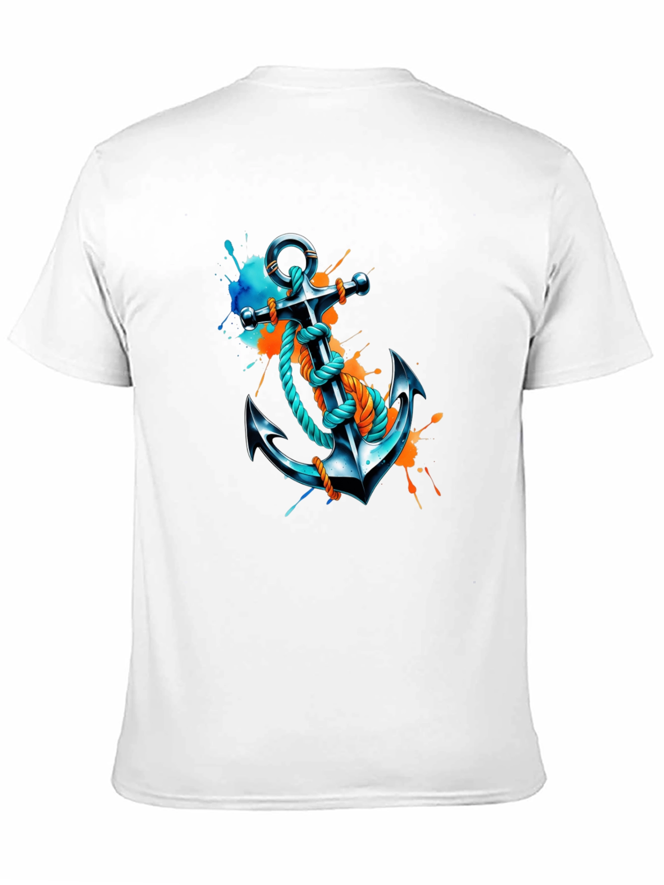 Anchor Graphic T-Shirt - Artistic Nautical Tee