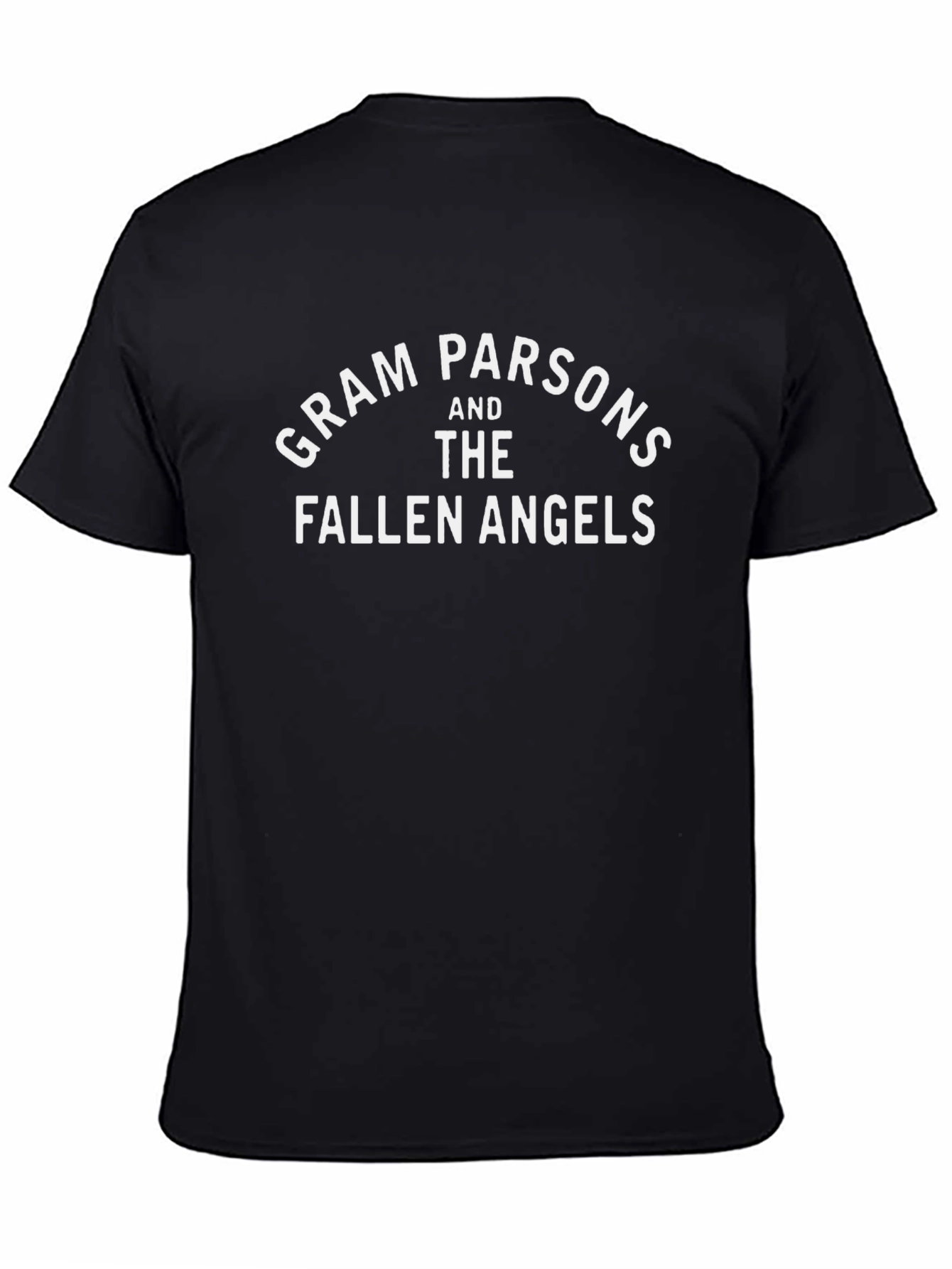 Gram Parsons and The Fallen Angels Black T-Shirt