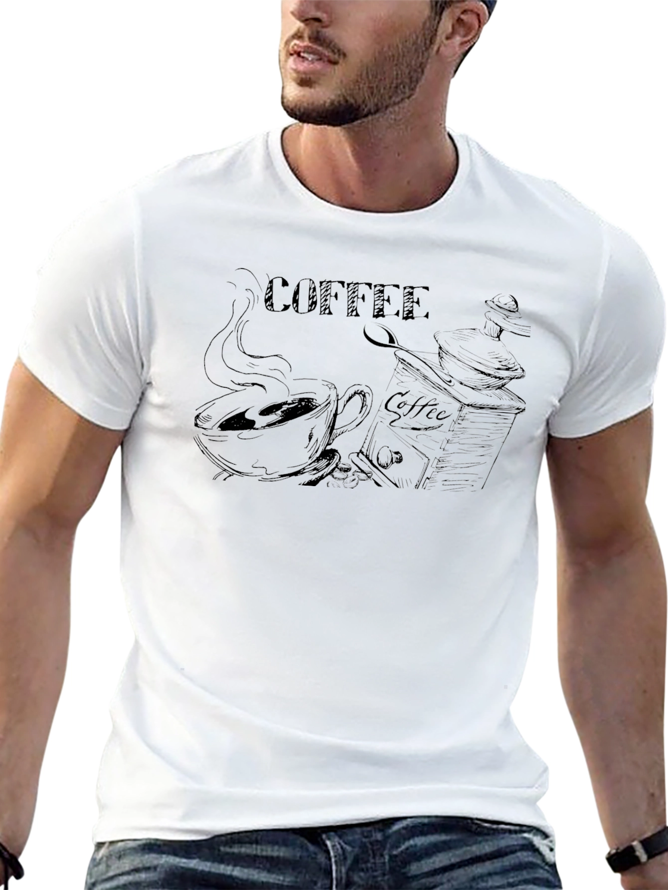 Coffee Lover Graphic Tee - Classic Black T-Shirt