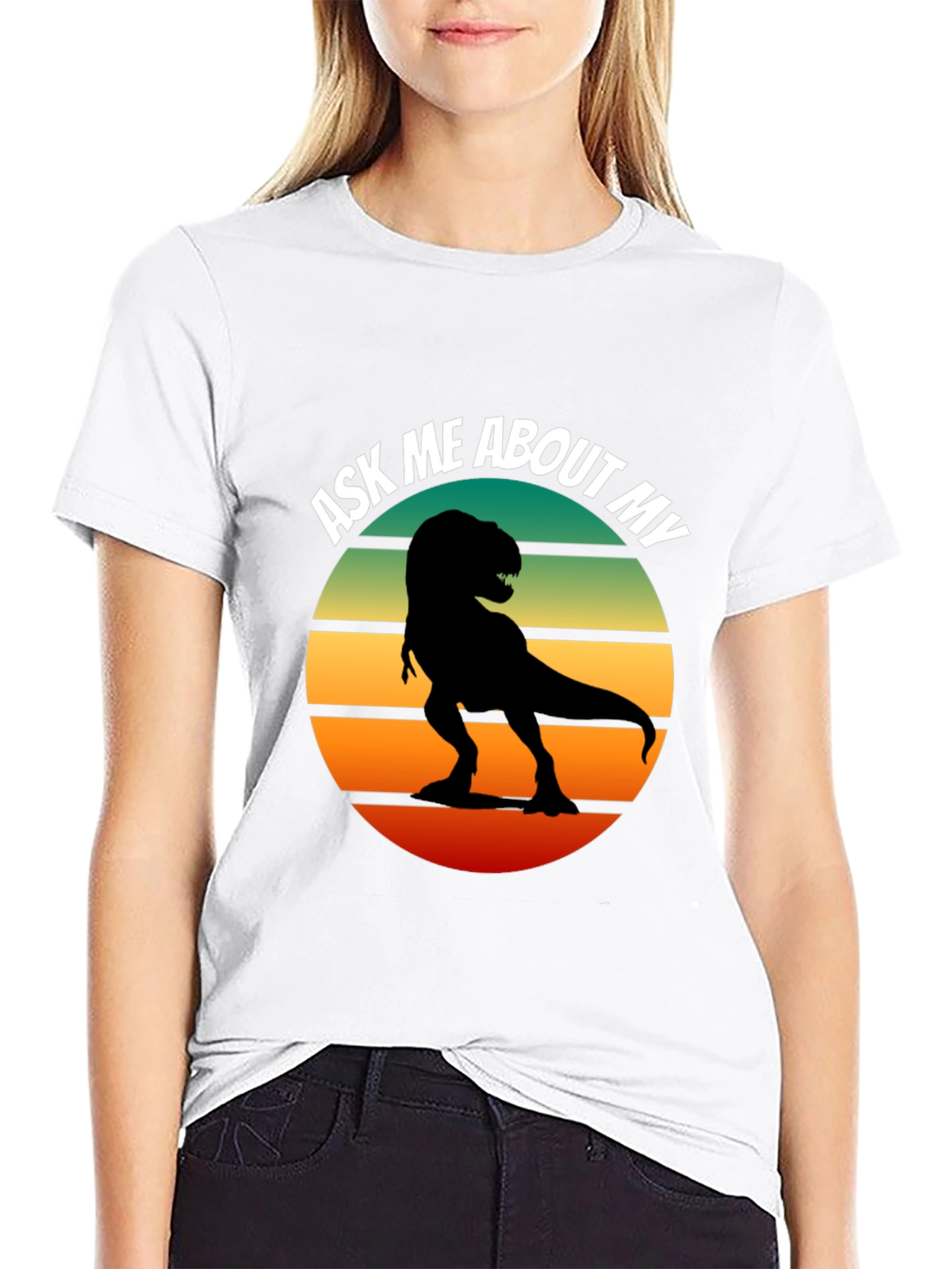 Ask Me About My T-Rex Graphic T-Shirt