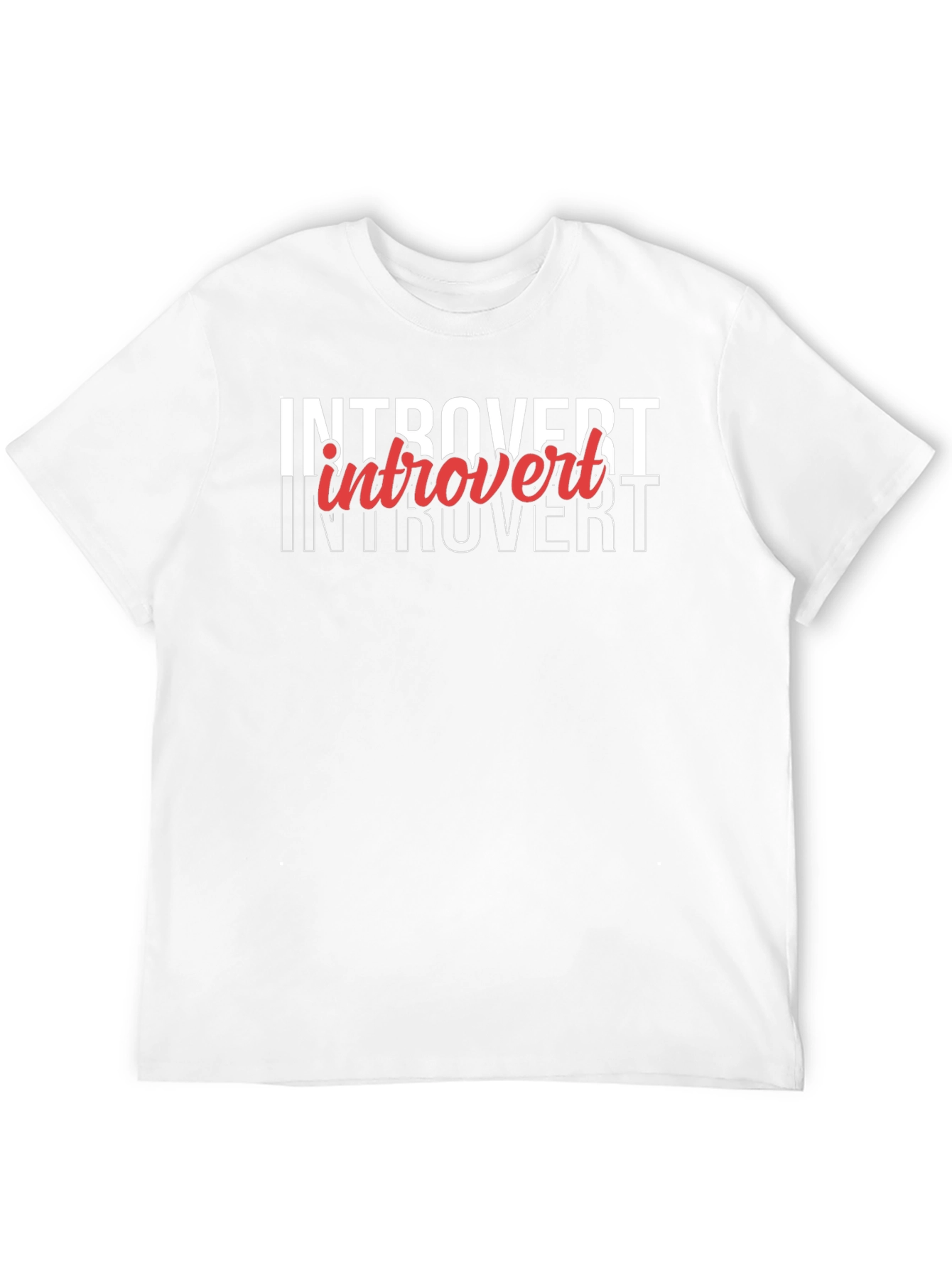 Introvert Graphic T-Shirt - Cool Black Tee