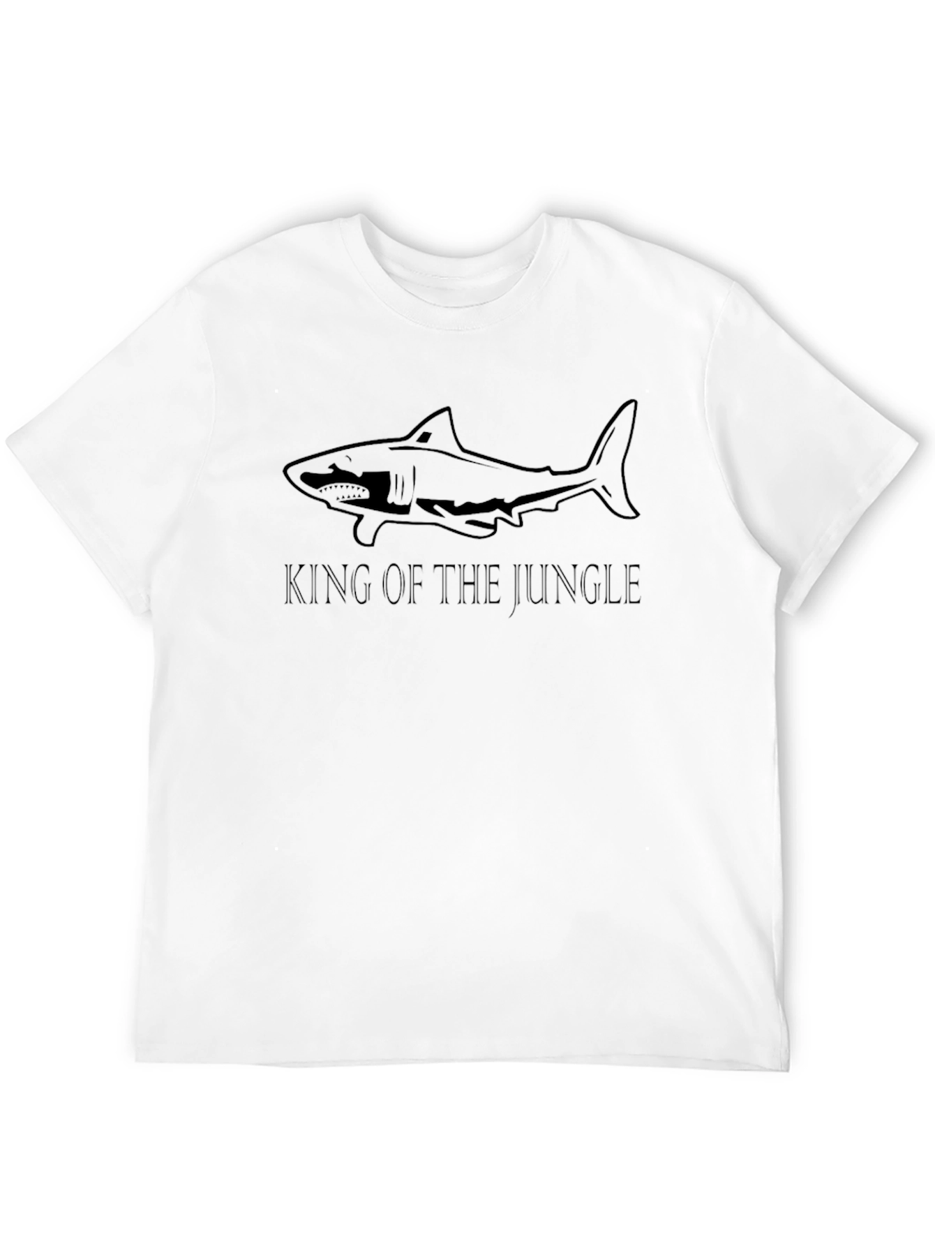 Mens Shark King of the Jungle Black T-Shirt