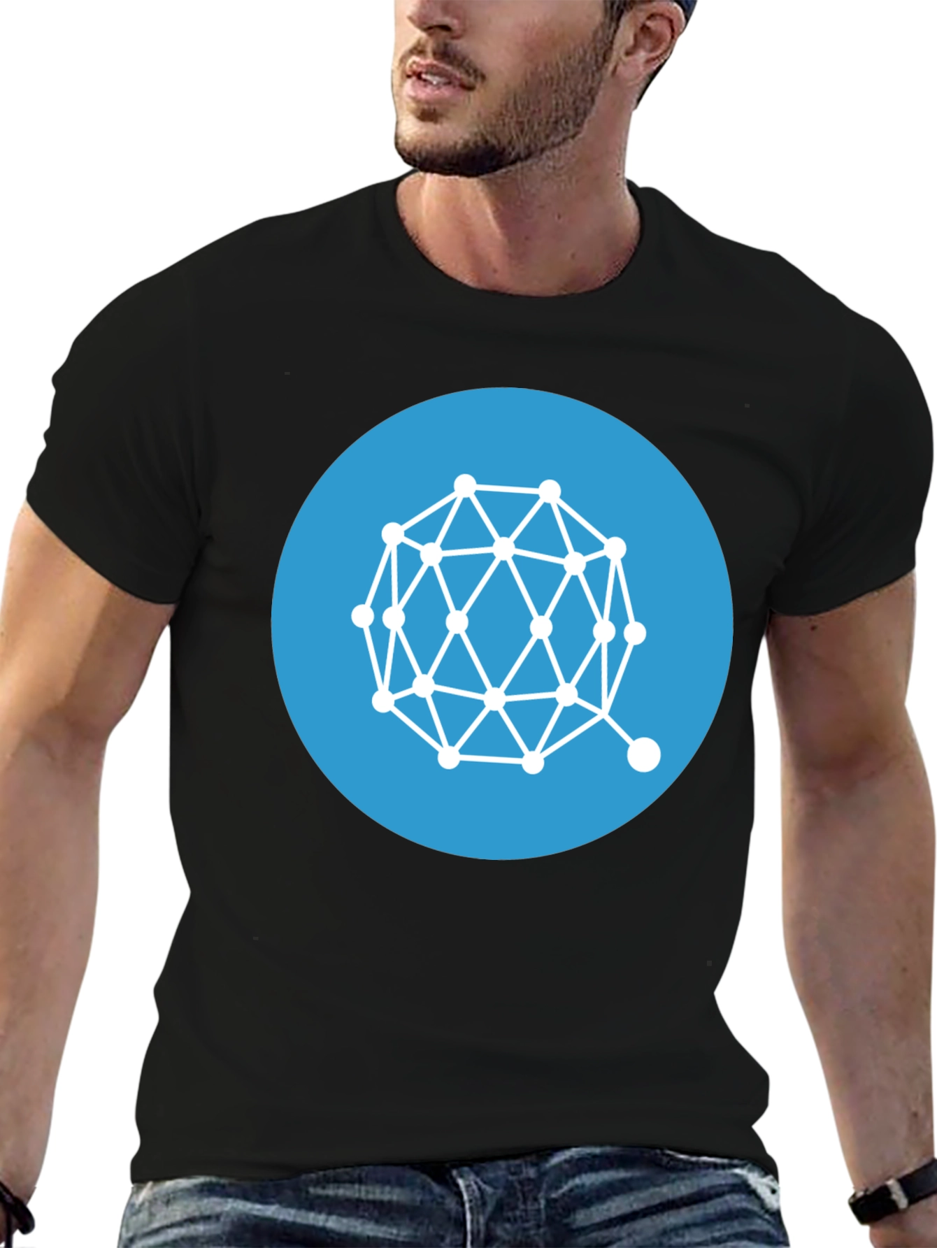 Geometric Design T-Shirt - Modern Art Tee