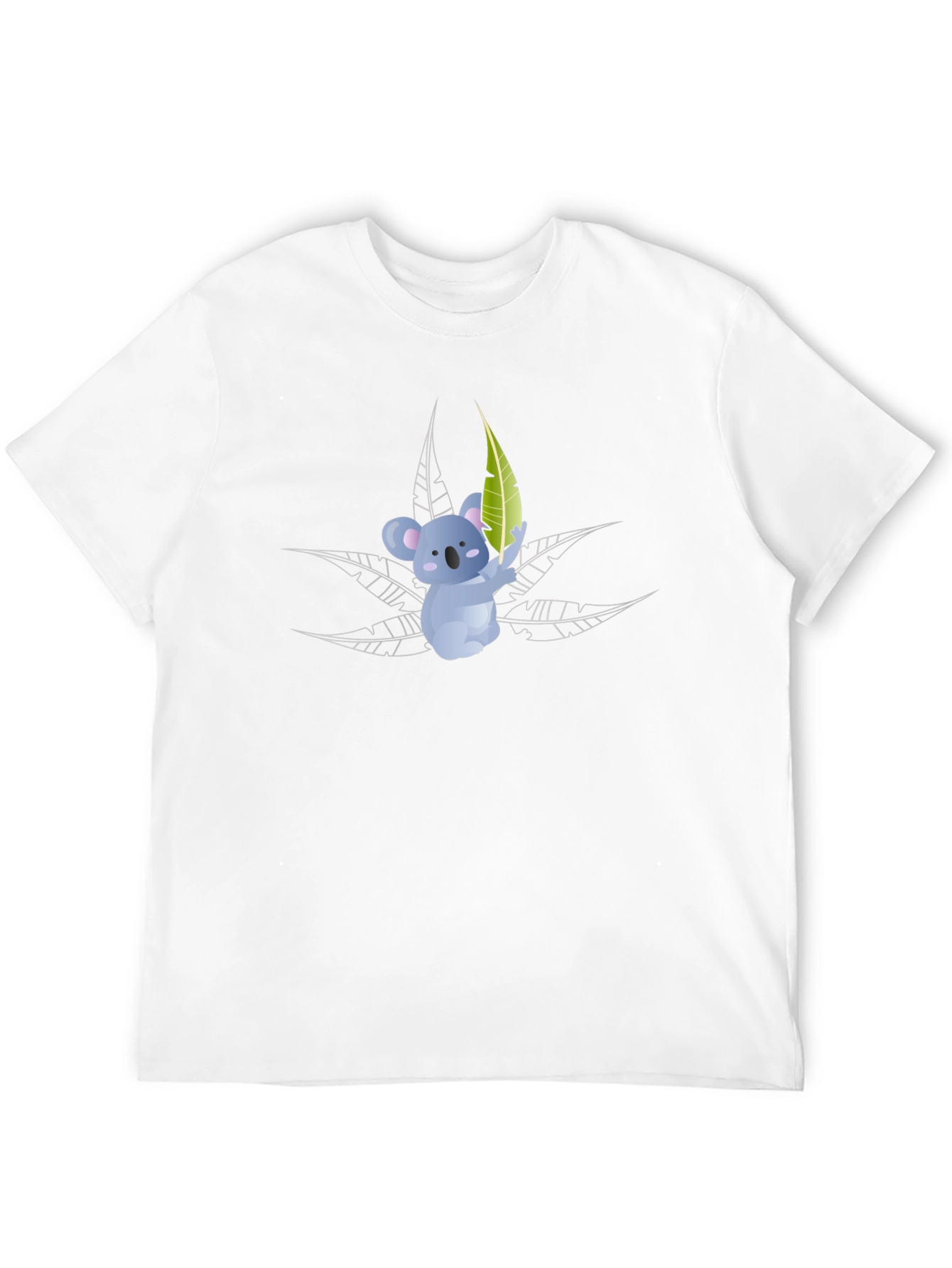Koala Bear Graphic T-Shirt - Black Cotton Tee