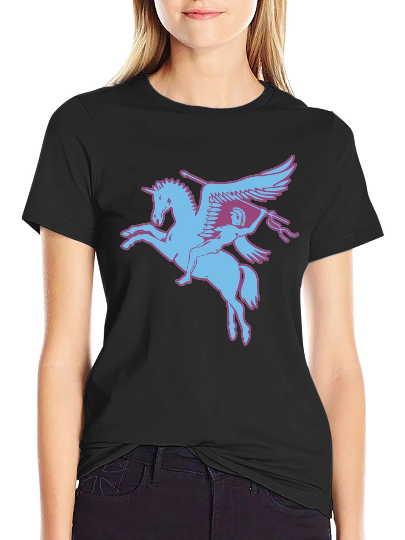 Pegasus Graphic Tee - Stylish Cotton Blend T-Shirt
